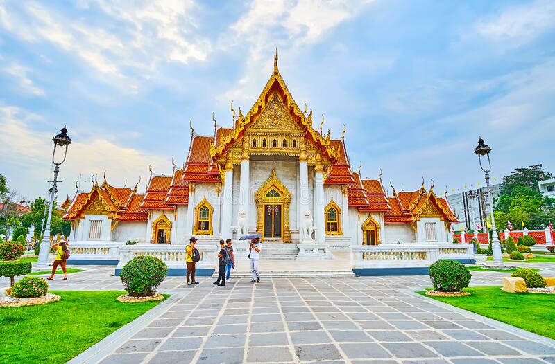 ordination-hall-ubosot-wat-benchamabophit-dusitvanaram-marble-temple-bangkok-thailand-may-facade-gable-roof-relief-180988768